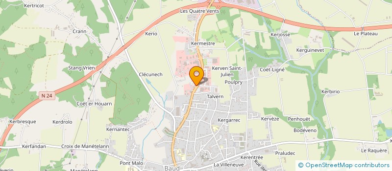 localisation de l'entreprise MONSIEUR JACQUES-YVES GERARD  BAUD