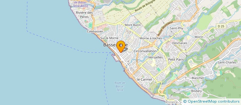 localisation de l'entreprise MONSIEUR JACQUES ZIMBAN  BASSE-TERRE