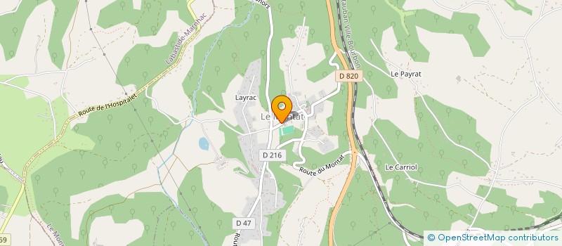 localisation de l'entreprise MONSIEUR JACQUI GIRARDI  LE MONTAT