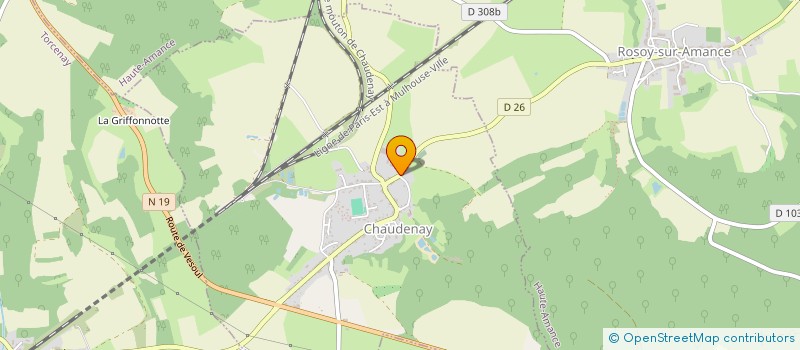 localisation de l'entreprise MONSIEUR JACQUI ROUGEUX à CHAUDENAY