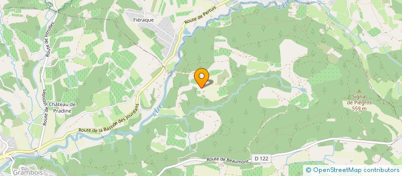 localisation de l'entreprise MONSIEUR JACQUIE BALDINI  GRAMBOIS