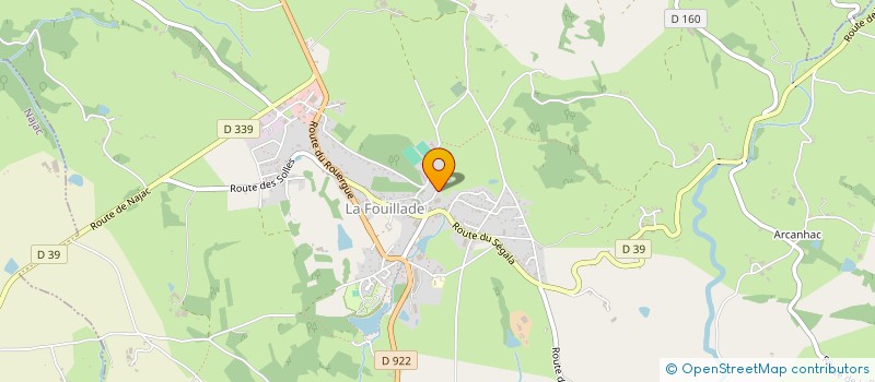 localisation de l'entreprise MONSIEUR JACQUIE DESTIENNE  LA FOUILLADE