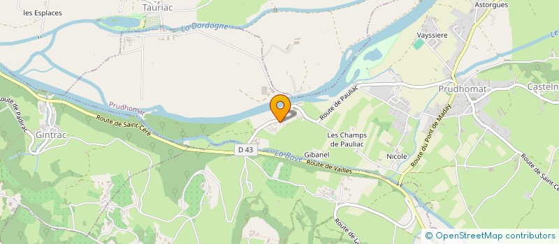 localisation de l'entreprise MONSIEUR JACQUIN GAY  LOUBRESSAC