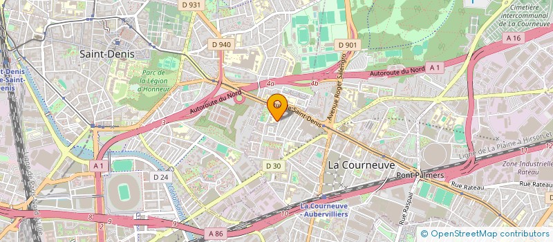 localisation de l'entreprise MONSIEUR JACSON ISAAC  LA COURNEUVE