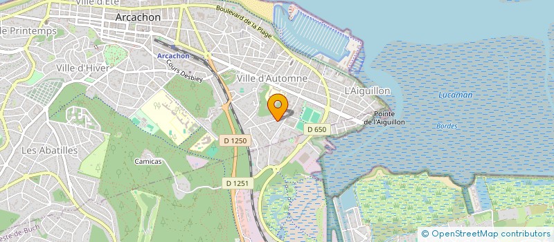 localisation de l'entreprise MONSIEUR JACUES LACURE  ARCACHON