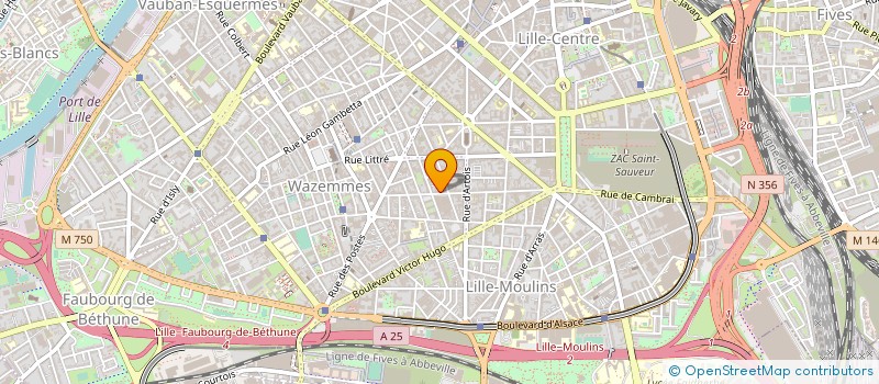 localisation de l'entreprise MONSIEUR JACUQES WILFRIED DEREGNAUCOURT  LILLE