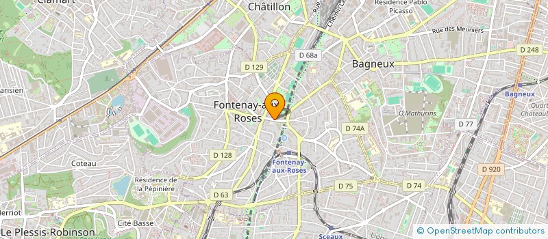 localisation de l'entreprise MONSIEUR JAD BOUNEHAS à FONTENAY-AUX-ROSES