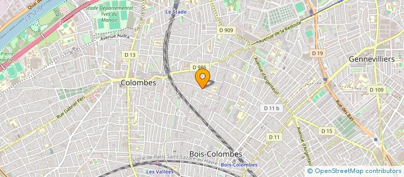 localisation de l'entreprise MONSIEUR JAD DARMOUNGAR à COLOMBES
