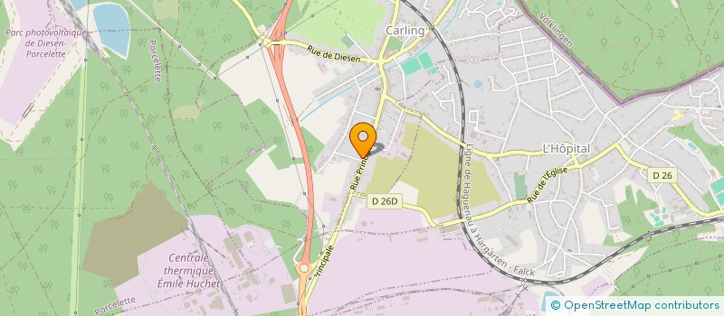 localisation de l'entreprise MONSIEUR JAD -DRISS HIRECHE  CARLING