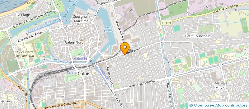 localisation de l'entreprise MONSIEUR JAD OUAHMANE  CALAIS