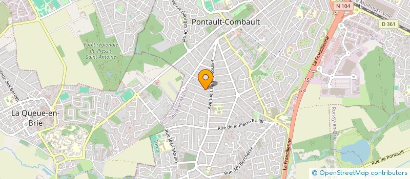 localisation de l'entreprise MONSIEUR JADIEL ALENCAR TORRES à PONTAULT-COMBAULT