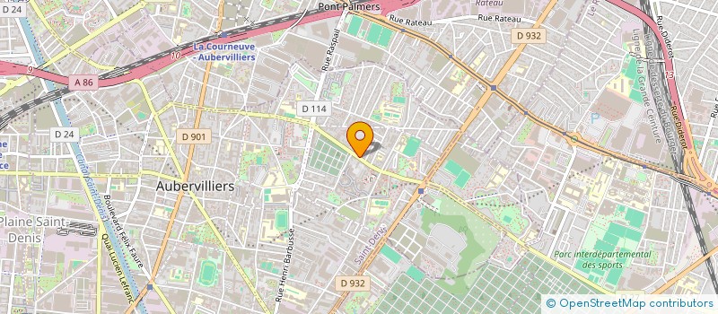 localisation de l'entreprise MONSIEUR JAHANGIR HUSSAIN  AUBERVILLIERS