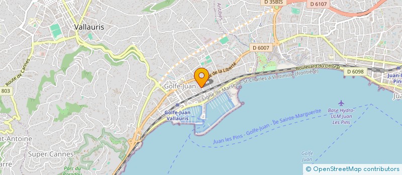 localisation de l'entreprise MONSIEUR JAHAR KHAMIDOV  VALLAURIS