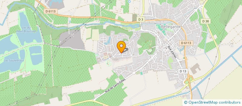 localisation de l'entreprise MONSIEUR JAHID ABDESLEM  BELLEGARDE