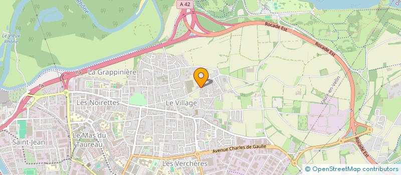 localisation de l'entreprise MONSIEUR JAHID BOUFAGUA  VAULX-EN-VELIN