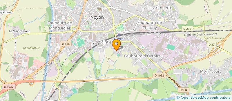 localisation de l'entreprise MONSIEUR JAHID BOUZERIBA  NOYON