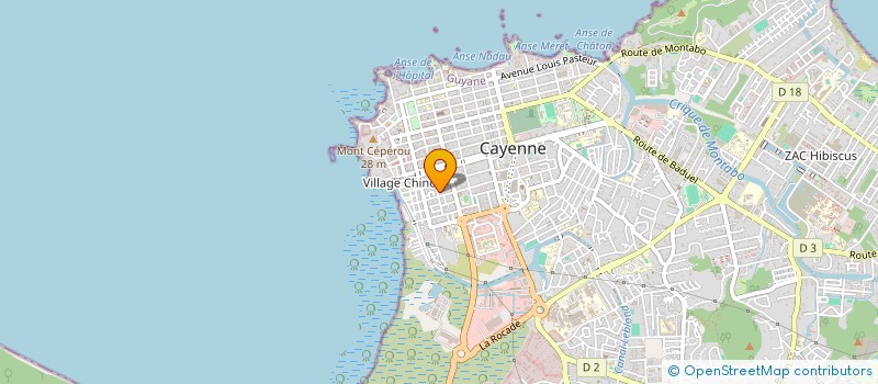 localisation de l'entreprise MONSIEUR JAILSON PEREIRA FRANCA à CAYENNE