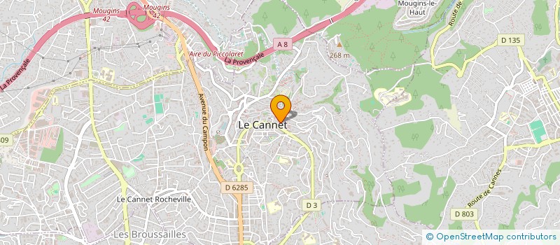 localisation de l'entreprise MONSIEUR JAIM CHERTKOW à LE CANNET