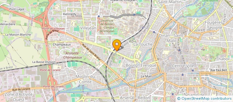 localisation de l'entreprise MONSIEUR JAIME BERNARD  RENNES