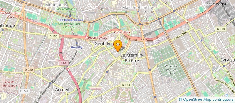 localisation de l'entreprise MONSIEUR JAIME DOMINGUES  GENTILLY