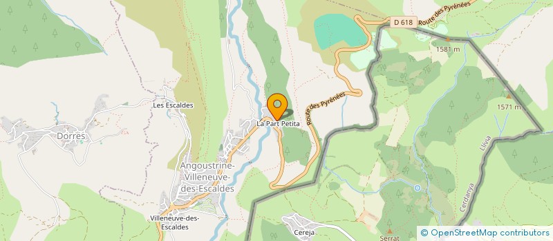 localisation de l'entreprise MONSIEUR JAIME VILA BERTRAN  ANGOUSTRINE-VILLENEUVE-ESCALDES