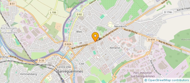 localisation de l'entreprise MONSIEUR JAIRO GUERRERO  SARREGUEMINES