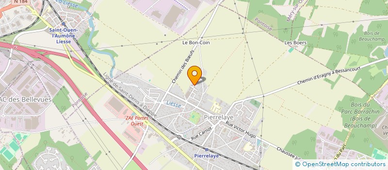 localisation de l'entreprise MONSIEUR JAIRSON LOPES DIAS  PIERRELAYE