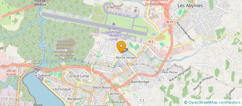 localisation de l'entreprise MONSIEUR JAISON OZUNA AMADIS  LES ABYMES