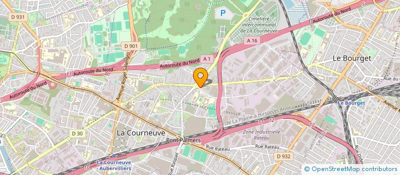 localisation de l'entreprise MONSIEUR JAKARIA KAMARA à LA COURNEUVE