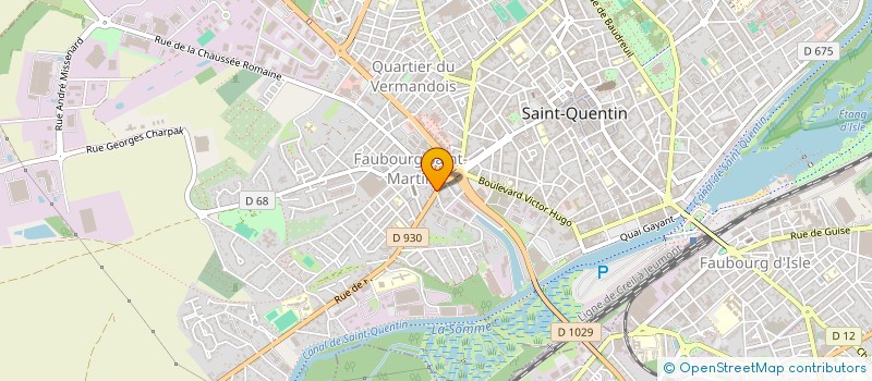 localisation de l'entreprise MONSIEUR JAKIR HOSEN à SAINT-QUENTIN