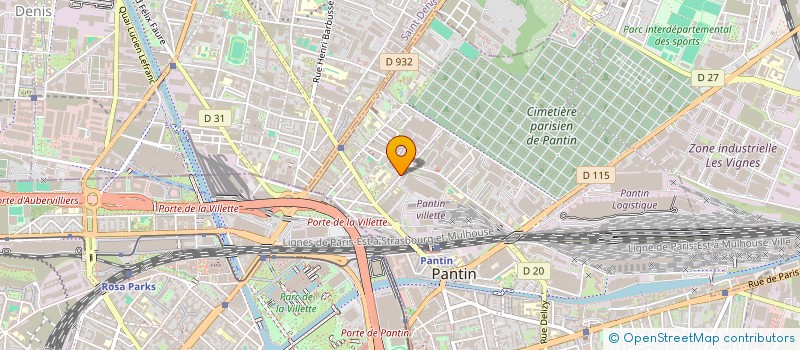 localisation de l'entreprise MONSIEUR JAKIR HUSSIN  PANTIN