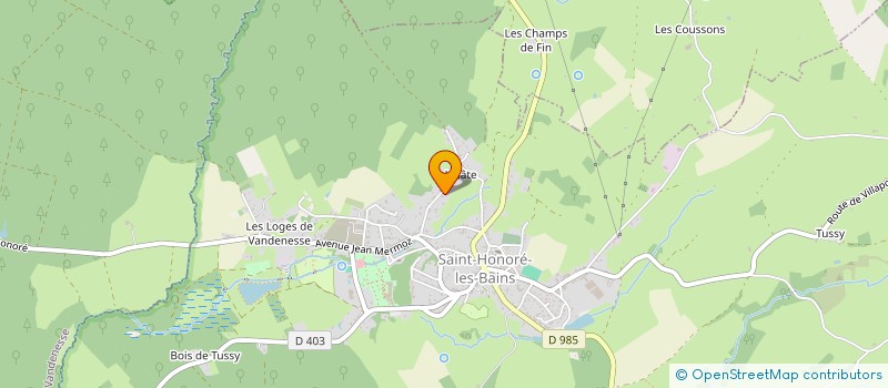 localisation de l'entreprise MONSIEUR JAKUB GOLEBIEWSKI  SAINT-HONORE-LES-BAINS