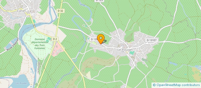 localisation de l'entreprise MONSIEUR JAKY TEILHARD  LE POUGET