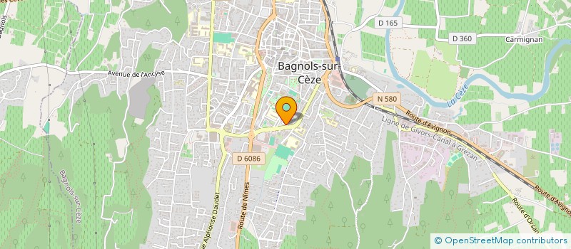 localisation de l'entreprise MONSIEUR JALAL AFYF à BAGNOLS-SUR-CEZE