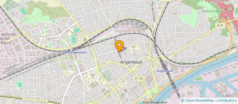 localisation de l'entreprise MONSIEUR JALAL ATOINI  ARGENTEUIL