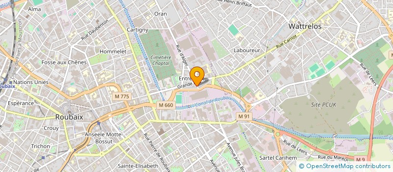 localisation de l'entreprise MONSIEUR JALAL BESTITE  ROUBAIX