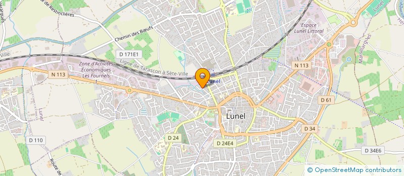 localisation de l'entreprise MONSIEUR JALAL EL GHAZA  LUNEL