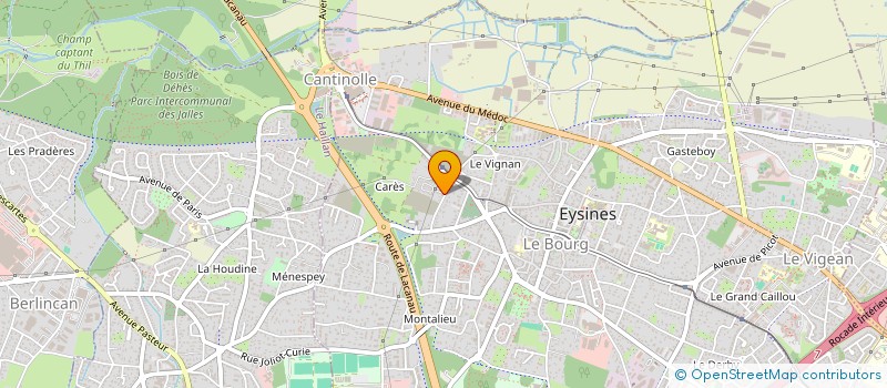 localisation de l'entreprise MONSIEUR JALAL EL-MIR  EYSINES