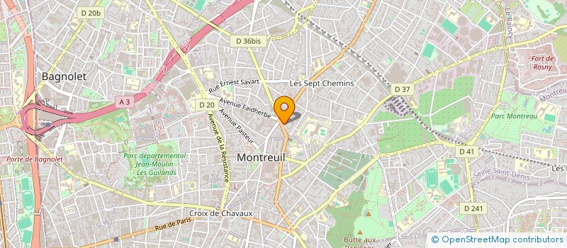 localisation de l'entreprise MONSIEUR JALATHEEPANS PARANIRUPASINGAM  MONTREUIL