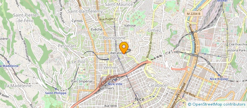 localisation de l'entreprise MONSIEUR JALED HEDHILI BENAHMED à NICE
