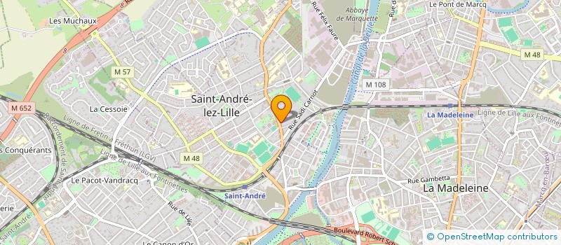 localisation de l'entreprise MONSIEUR JALEEL BIAMBA  SAINT-ANDRE-LEZ-LILLE