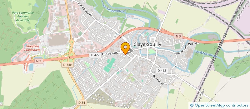 localisation de l'entreprise MONSIEUR JALEL HAMMAD  CLAYE-SOUILLY