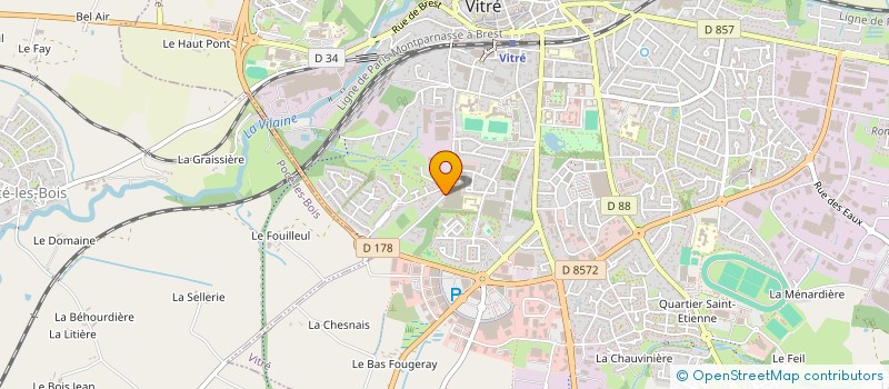 localisation de l'entreprise MONSIEUR JALELEDDINE ZARRAD à VITRE