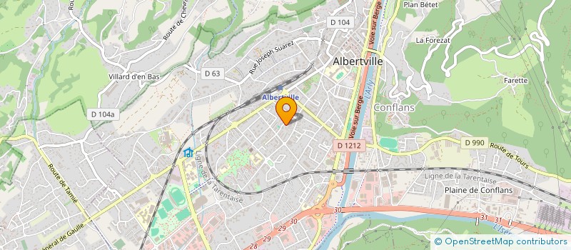 localisation de l'entreprise MONSIEUR JALIL BOULAACEL  ALBERTVILLE