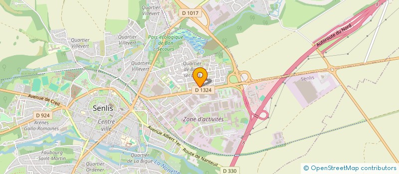 localisation de l'entreprise MONSIEUR JALIL ZAHIRI  SENLIS