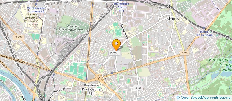 localisation de l'entreprise MONSIEUR JALIS AFIFE à PIERREFITTE-SUR-SEINE