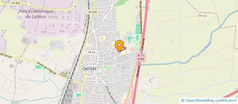 localisation de l'entreprise MONSIEUR JALLAL LOUZA à GERZAT
