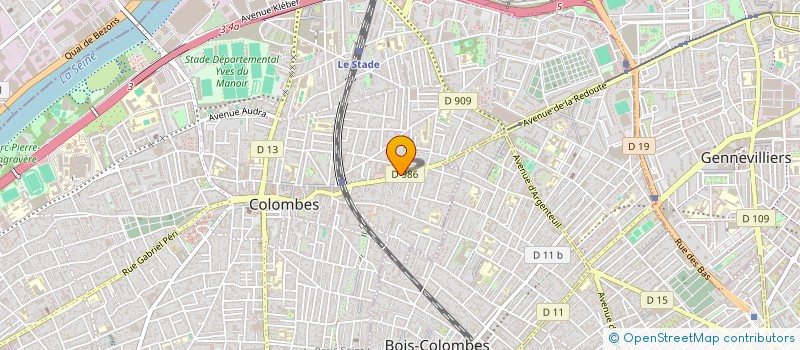 localisation de l'entreprise MONSIEUR JAMAA AMENSOR à COLOMBES