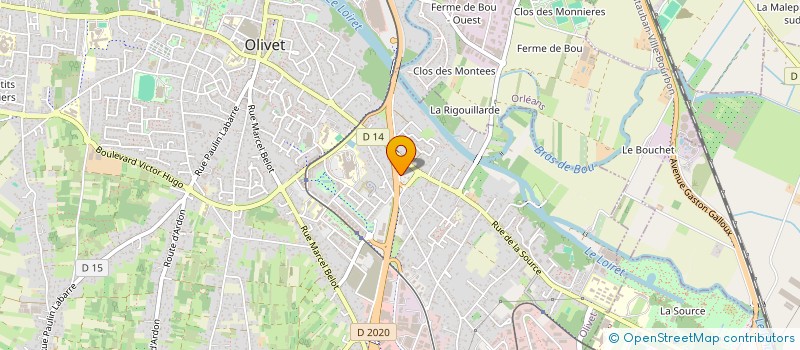 localisation de l'entreprise MONSIEUR JAMAL AARAB  OLIVET