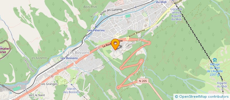 localisation de l'entreprise MONSIEUR JAMAL ABBAOUI  CHAMONIX-MONT-BLANC